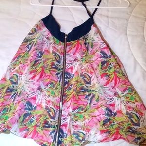 Colorful caribbean queen tank top